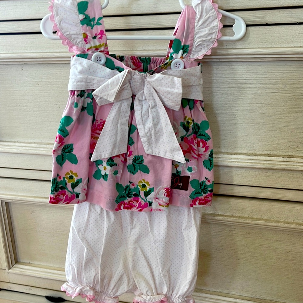 Millie jay 6m two piece floral outfit